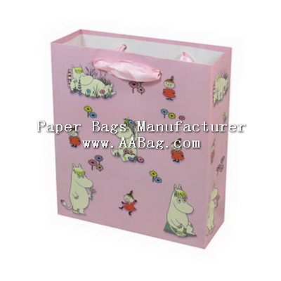 Paper Cartoon Gift Bag with custom Design for shopping