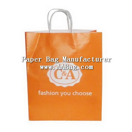 Elegant Printing Kraft Paper Bags with Custom Brand/Logo
