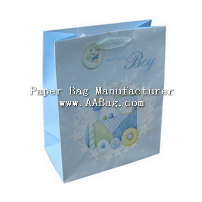 Custom Paper Shopping Bag For Baby Gift