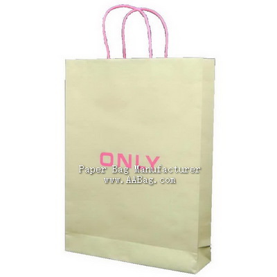 Recycled Kraft Paper Shopping Bag with Brand Promotion