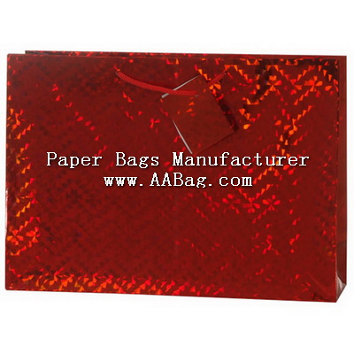 Custom Holographic Paper Apparel Bag