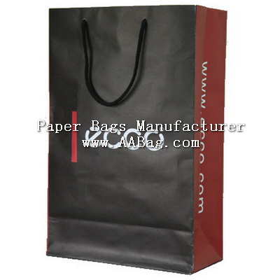 Custom Matte Paper Bag with Top Brand Design