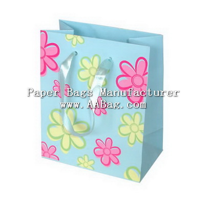 Glossy Lamination Flower Paper Bag