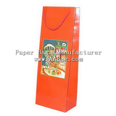 Custom Paper Wine bottle bag
