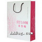 Custom paper bag with distinct advertisement design for apparel/clothing