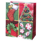 Custom Design Paper Gift Bag for Happy New Year & Christmas