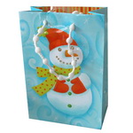 Christmas Paper Bag with snowman design