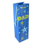 Custom Paper Bottle Bag with DAD theme for Fathers day