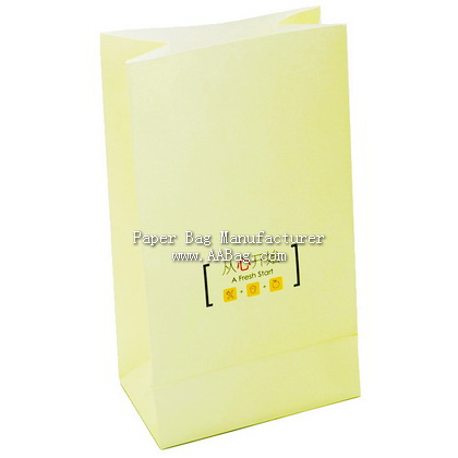 Custom White Kraft Paper Bag without handle
