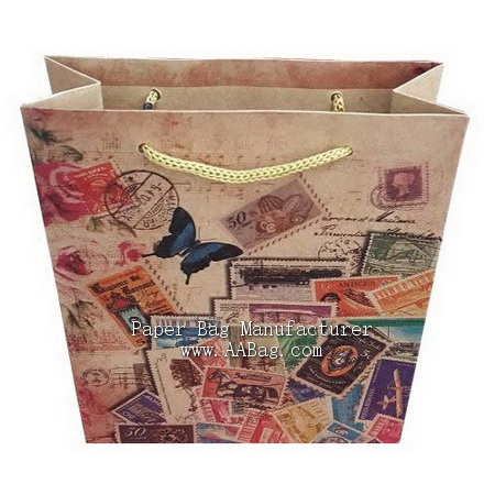 Kraft Paper Gift Bag with Custom Design