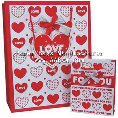 Festive Paper Gift Bag with for Wedding